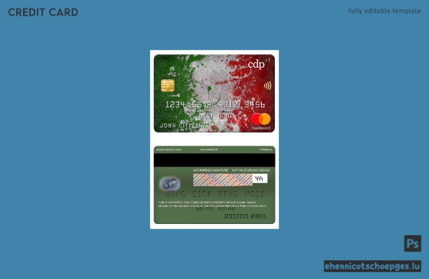 Italien Cassa Depositi e Prestiti Bank Mastercard Beispielvorschau